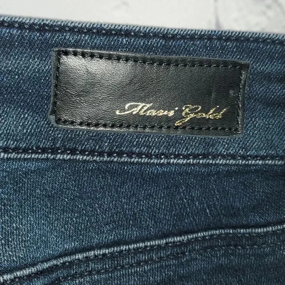 MAVI Blue Jeans ADRIANA Ankle Mid Rise Super Skinny Distressed Raw Hem Size 27 - Picture 5 of 16